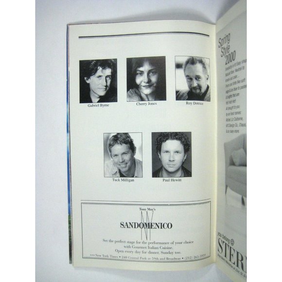 Moon Misbegotten Playbill Opening Night March 19 2000 Cherry Jones Gabriel Byrne - Picture 5 of 7